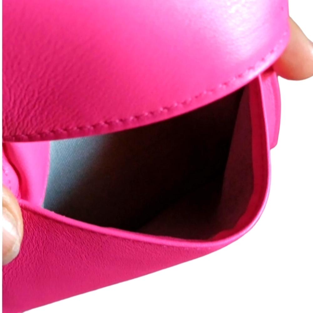 Chanel wallet pink patent leather Nicole authentic GUC ❤️ - Picture 7 of 9